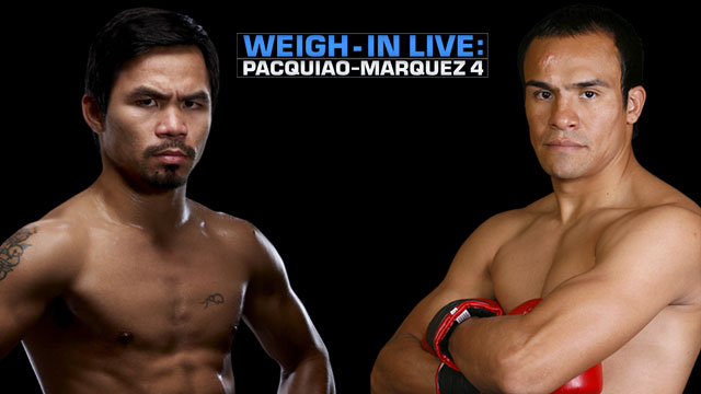 Pacquiao/Marquez IV Live WEIGH-IN