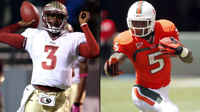#14 Florida State vs. Miami (Fla)