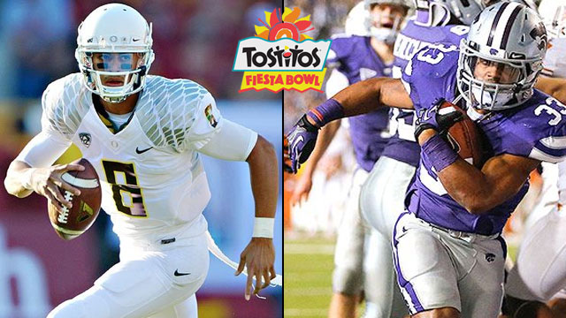 #4 Oregon vs. #5 Kansas State: 2013 Tostitos Fiesta Bowl (Spanish)