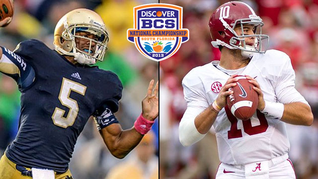 #1 Notre Dame vs. #2 Alabama: 2013 Discover BCS National Championship (Spanish)