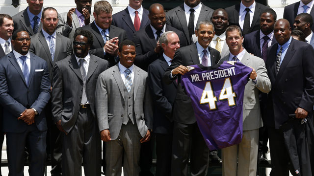 Super Bowl Champion Baltimore Ravens White House Visit