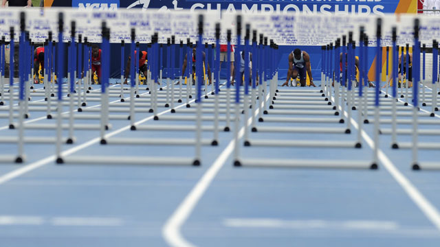 Downtown Lawrence Olympic Shot Put Event