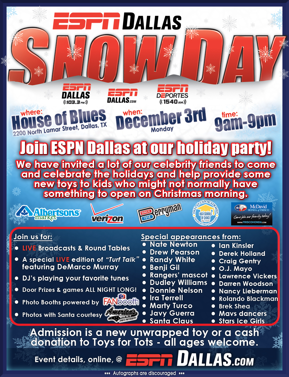 Snow Day ESPN Dallas