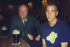Kieran Darcy with father