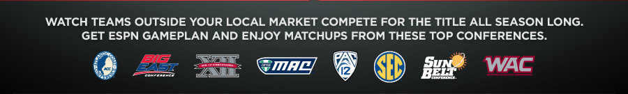 ACC | Big East | Big 12 | MAC | Pac12 | SEC | Sun Belt | WAC