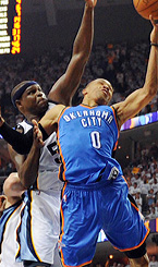 Oklahoma City edges Memphis in 3OT