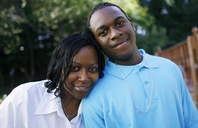 Latisha Hunter can smile again, knowing that the long-term prognosis for her son, Antwan, is good.
