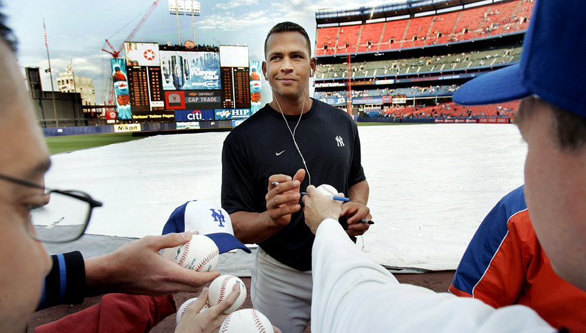 Alex Rodriguez (AROD) & Ken Griffey Jr. Autographed 8x10