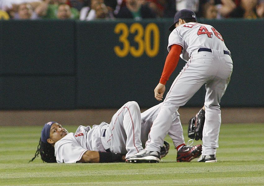 Red Sox players and announcers were baffled by Manny Ramirez's