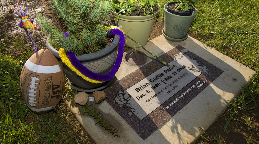 Brian Parks' grave