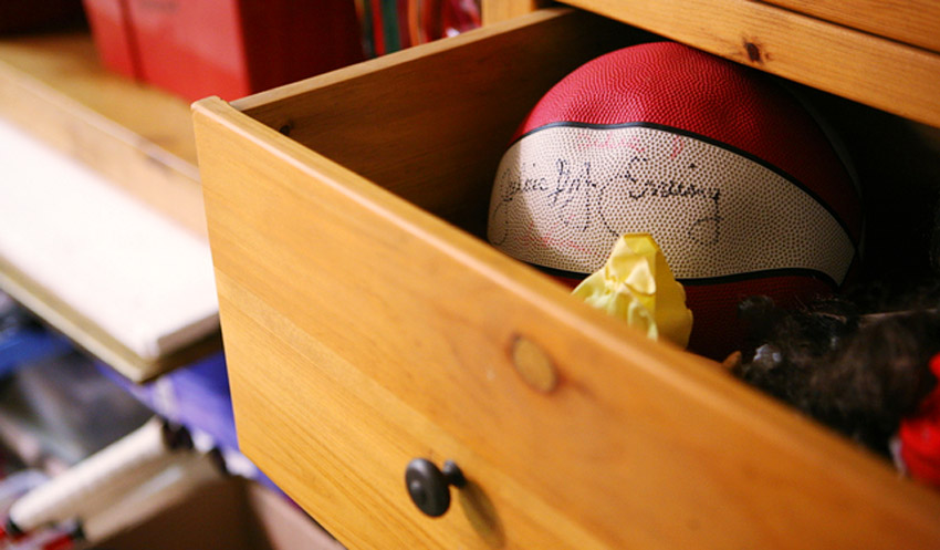 Autographed basketball