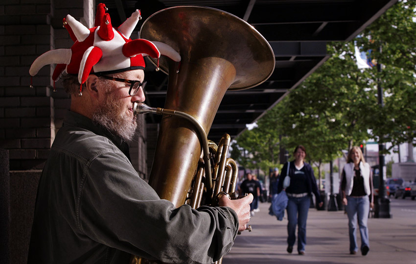 Ed 'the Tuba Man' McMichael