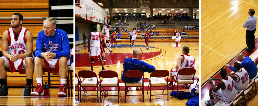 Ken Mink on bench