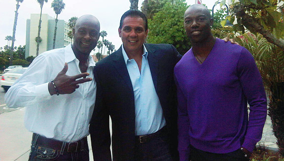 Jerry Rice, Sandy Sandoval, Terrell Owens