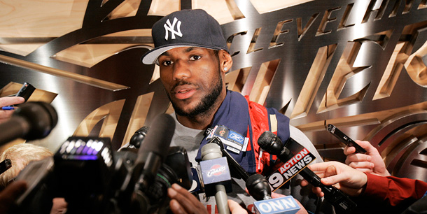 lebron yankees hat