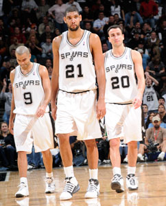 Parker, Ginobili and Duncan