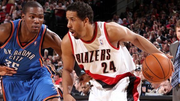 Andre Miller and Kevin Durant