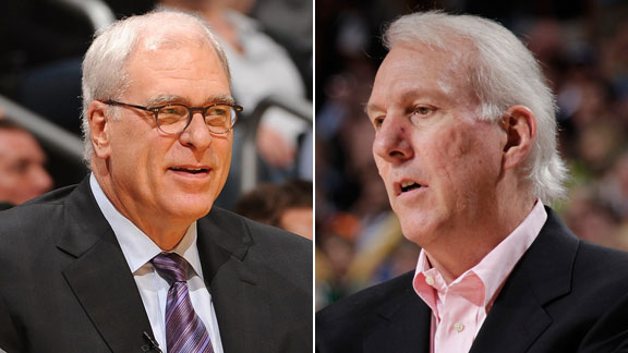 Phil Jackson and Gregg Popovich