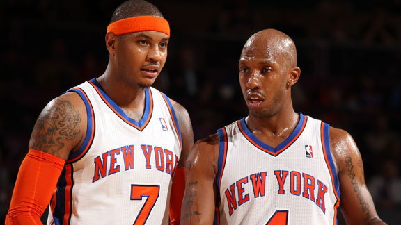 Carmelo Anthony and Chauncey Billups