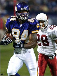 Randy Moss had a monster rookie season for the Minnesota Vikings.