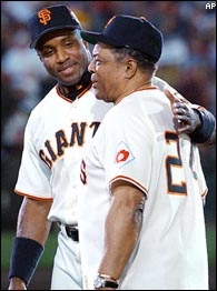 Willie Mays, Barry Bonds