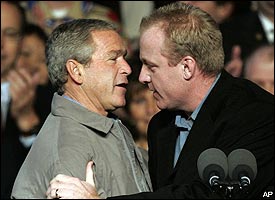 George Bush, Curt Schilling