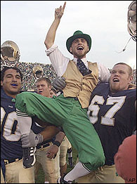 Notre Dame leprechaun