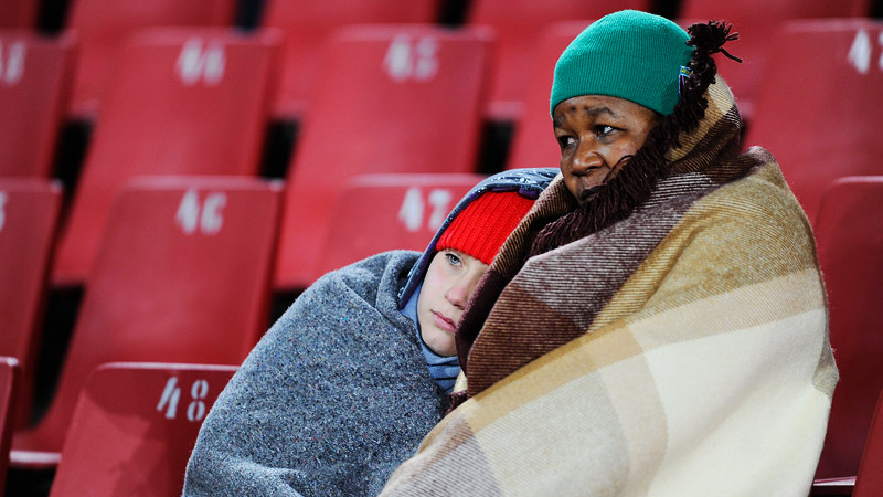 Cold Soccer Fans