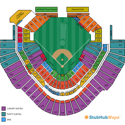 Map, Directions, Seating for Chase Field in Phoenix, AZ