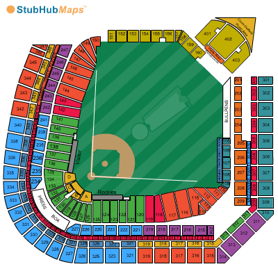 Coors Field Seating Chart, Pictures, Directions, and History - Colorado 