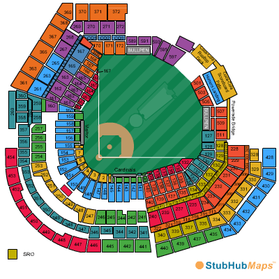 Busch Stadium Detailed Seating Chart