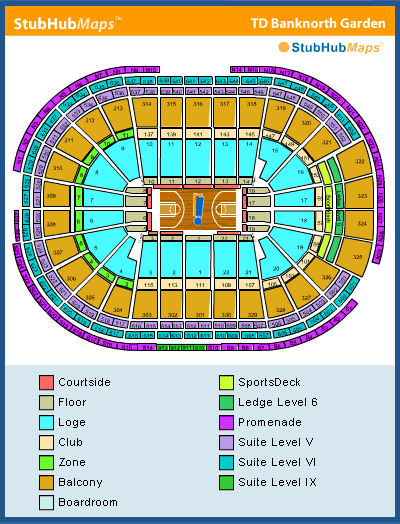 Td Garden Celtics Seat Chart