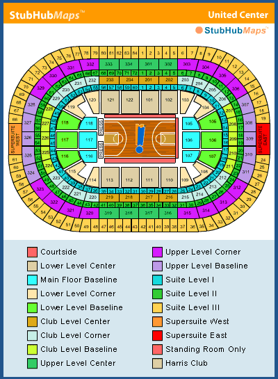 Seating Chart Of The United Center