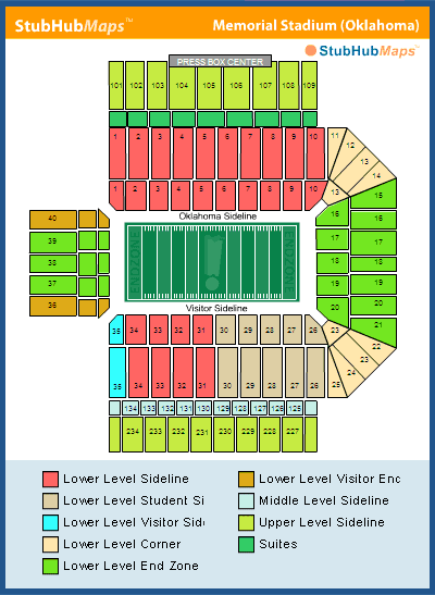 Gaylord Stadium Seating Chart