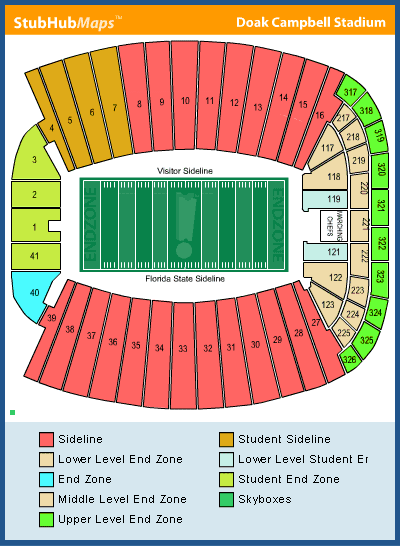 Doak Campbell Stadium Seating Chart
