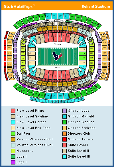 Nrg Stadium Seating Chart