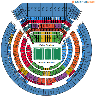 Raiders Coliseum Seating Chart