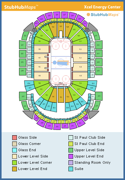 Xcel Energy Center Seating Chart, Pictures, Directions, and History