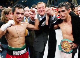 Manny Pacquiao, Bob Arum, and Erik Morales