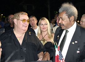 Bob Sheridan (left) and Don King