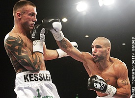 Mikkel Kessler (left) Anthony Mundine