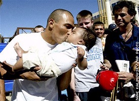 Jose Luis Castillo (left)/Coltrane Howell (baby)