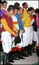 Jockeys honor Antley