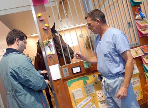 Dr. Dean Richardson and Barbaro