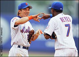 Kaz Matsui and Jose Reyes
