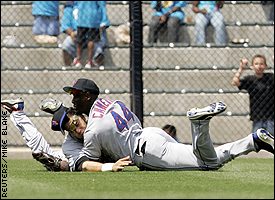 Mike Cameron and Carlos Beltran