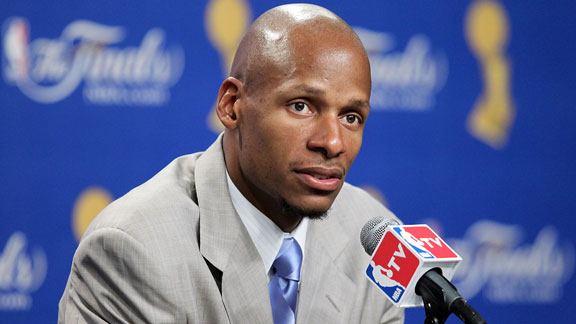 ray allen hot. Ray Allen and Rajon Rondo