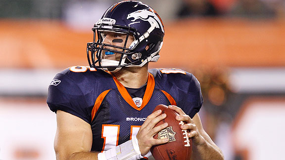 Tebow Makes Debut (click for video)
