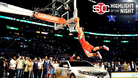 blake griffin and parents. dunk over a car, Blake Griffin