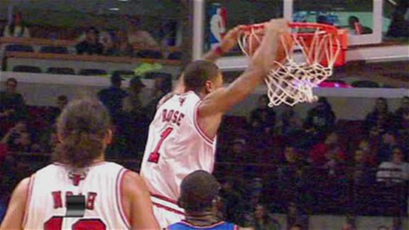 derrick rose dunking. Derrick Rose Dunks On Greg